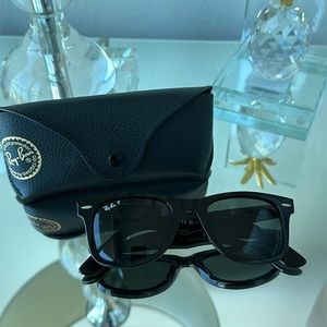 Rayban black polarized sunglasses